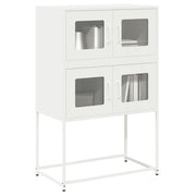 Tall cabinet 68x39x107 cm steel white