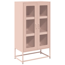 Hoge kast 68x39x123 cm staal roze
