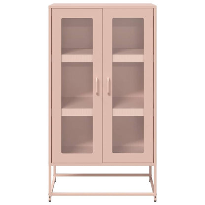Hoge kast 68x39x123 cm staal roze