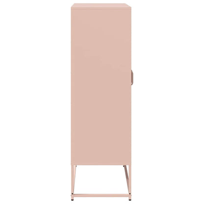 Hoge kast 68x39x123 cm staal roze