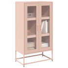 Tall cabinet 68x39x123 cm steel pink