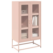 Tall cabinet 68x39x123 cm steel pink