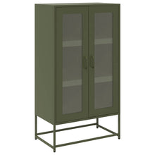 Hoge kast 68x39x123 cm staal olijfgroen