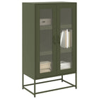 Tall cabinet 68x39x123 cm steel olive green