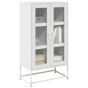 Tall cabinet 68x39x123 cm steel white