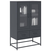 Tall cabinet 68x39x111.5 cm steel anthracite-colored