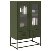 Tall cabinet 68x39x111.5 cm steel olive green