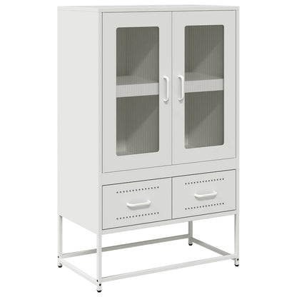 Hoge kast 68x39x111,5 cm staal wit