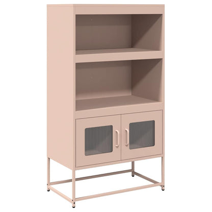 Hoge kast 68x39x123 cm staal roze