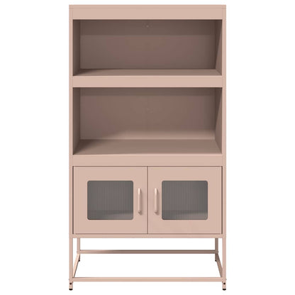 Hoge kast 68x39x123 cm staal roze
