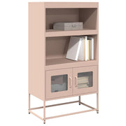 Tall cabinet 68x39x123 cm steel pink