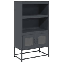 Hoge kast 68x39x123 cm staal antracietkleurig