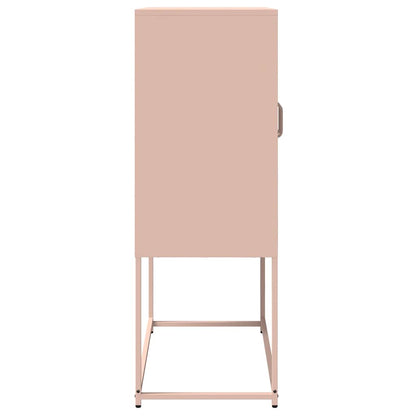 Hoge kast 68x39x107 cm staal roze