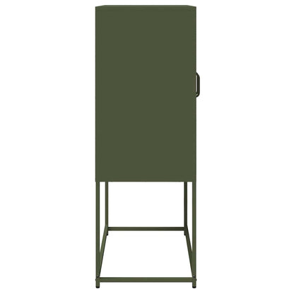 Hoge kast 68x39x107 cm staal olijfgroen