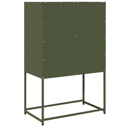 Hoge kast 68x39x107 cm staal olijfgroen