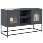 Tv-meubel 100,5x39x60,5 cm staal antraciet
