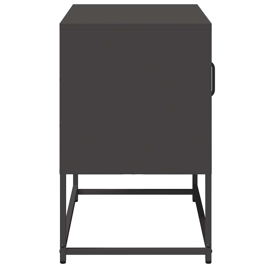 Tv-meubel 68x39x60,5 cm staal zwart