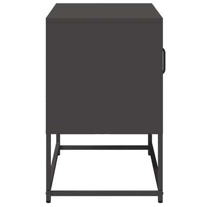 Tv-meubel 68x39x60,5 cm staal zwart
