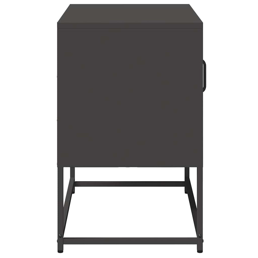 Tv-meubel 68x39x60,5 cm staal zwart