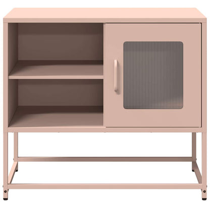 Tv-meubel 68x39x60,5 cm staal roze