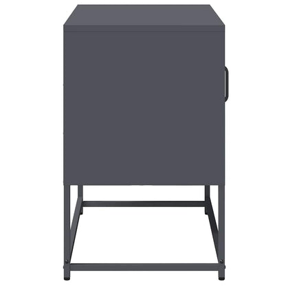 Tv-meubel 68x39x60,5 cm staal antracietkleurig
