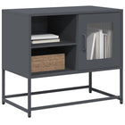 Tv-meubel 68x39x60,5 cm staal antraciet