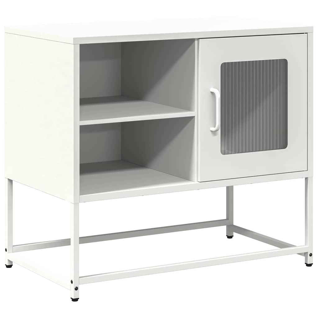 Tv-meubel 68x39x60,5 cm staal wit