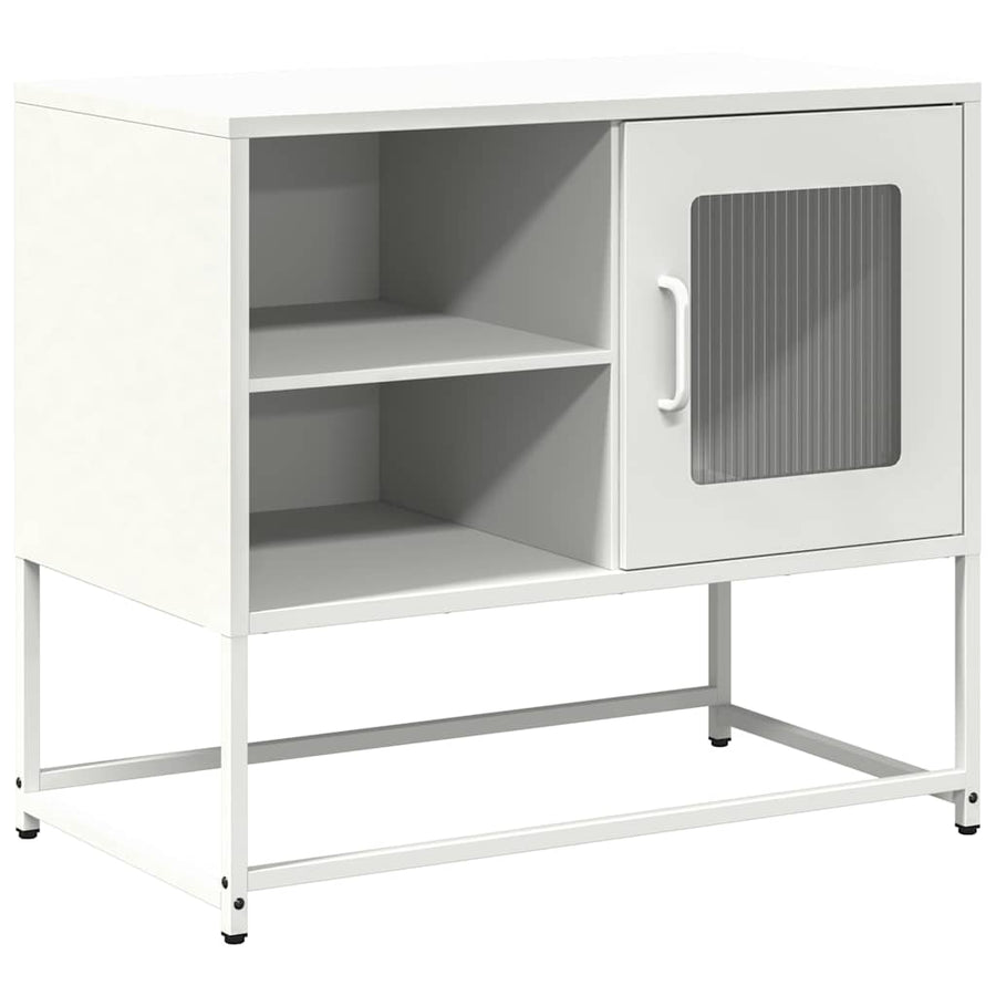 Tv-meubel 68x39x60,5 cm staal wit