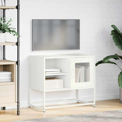 Tv-meubel 68x39x60,5 cm staal wit
