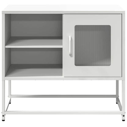 Tv-meubel 68x39x60,5 cm staal wit