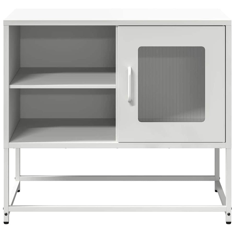 Tv-meubel 68x39x60,5 cm staal wit