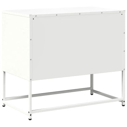 Tv-meubel 68x39x60,5 cm staal wit