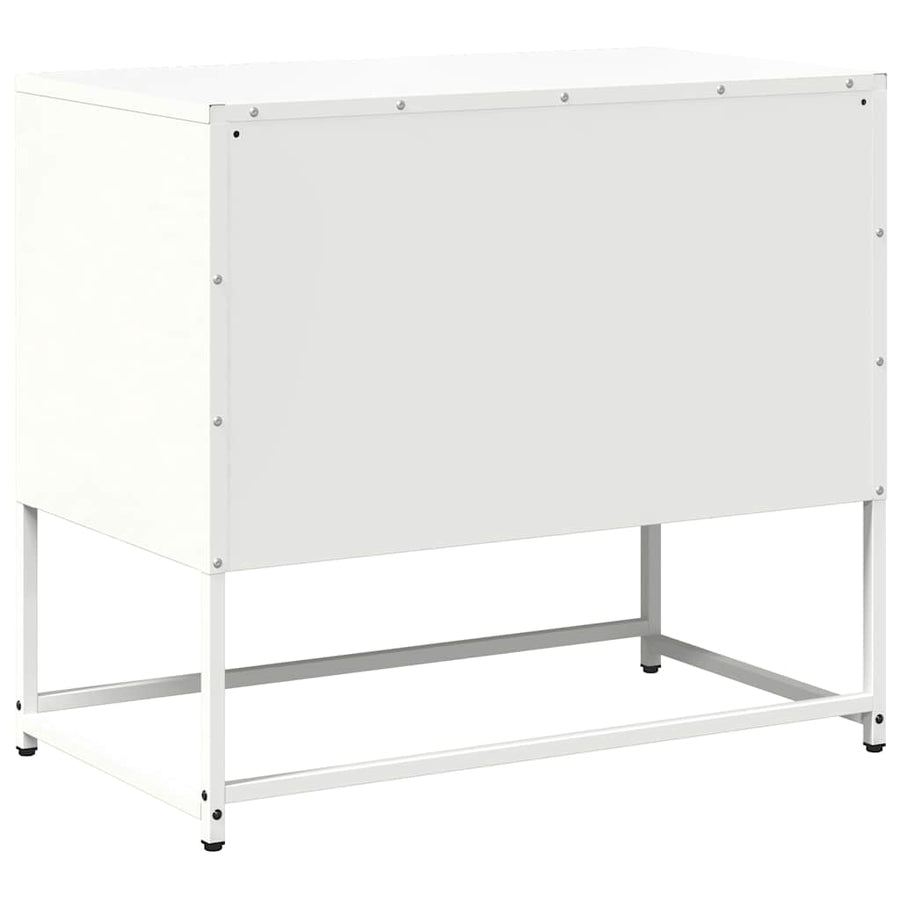 Tv-meubel 68x39x60,5 cm staal wit