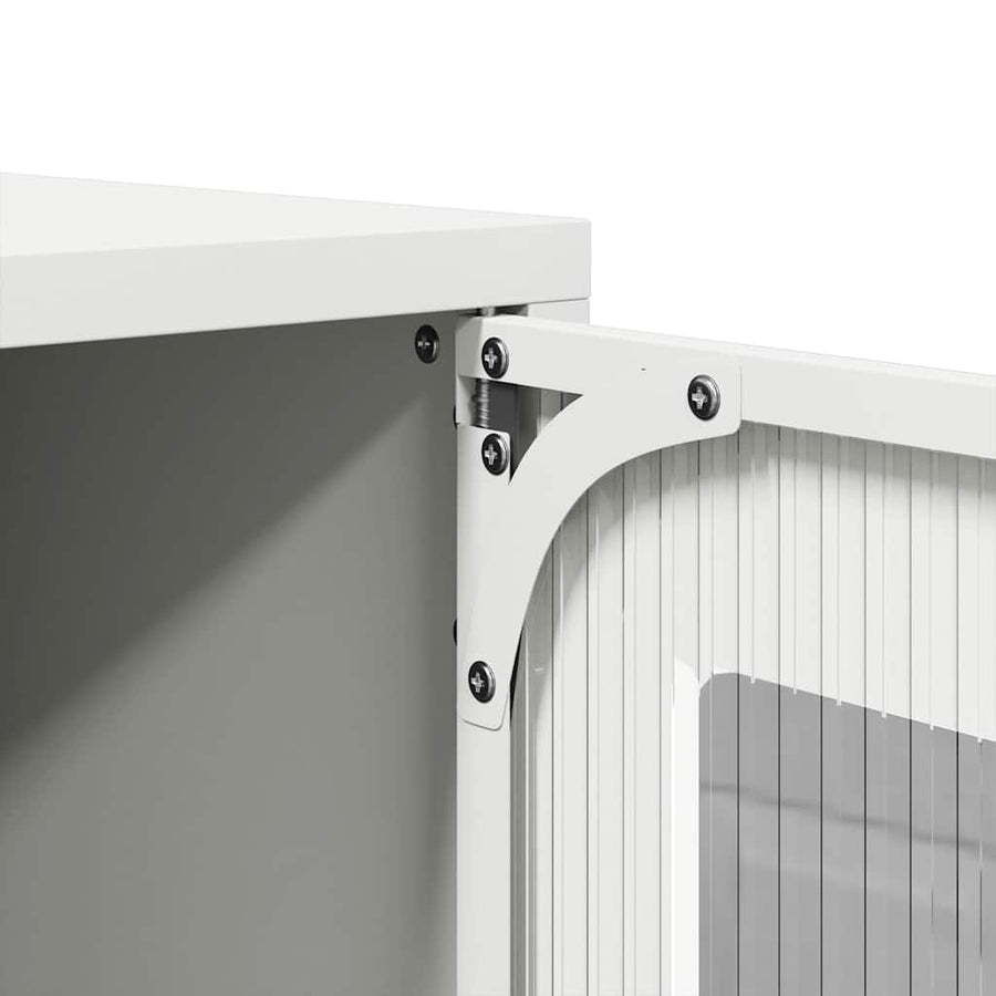 Tv-meubel 68x39x60,5 cm staal wit