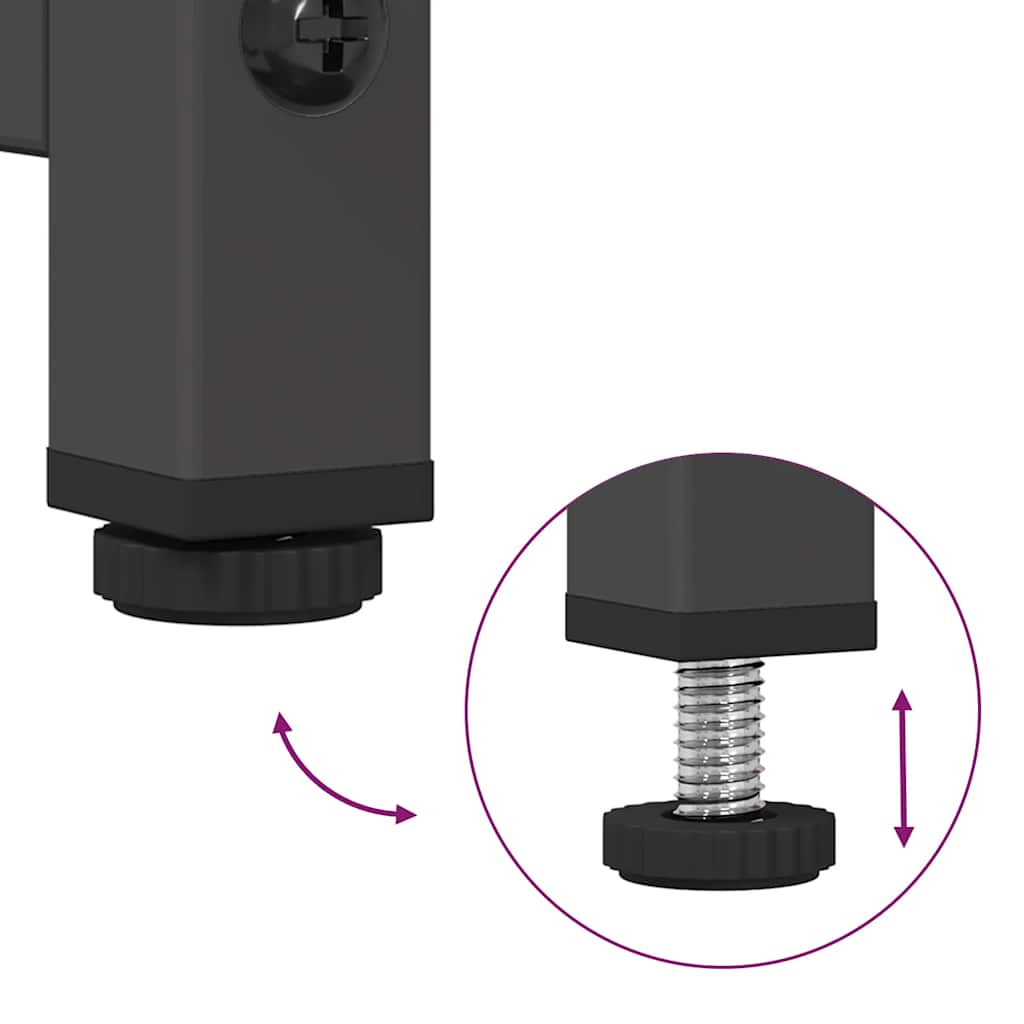 Hoge kast 36x39x123 cm koudgewalst staal zwart