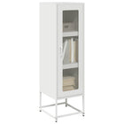 Tall cabinet 36x39x123 cm cold-rolled steel white