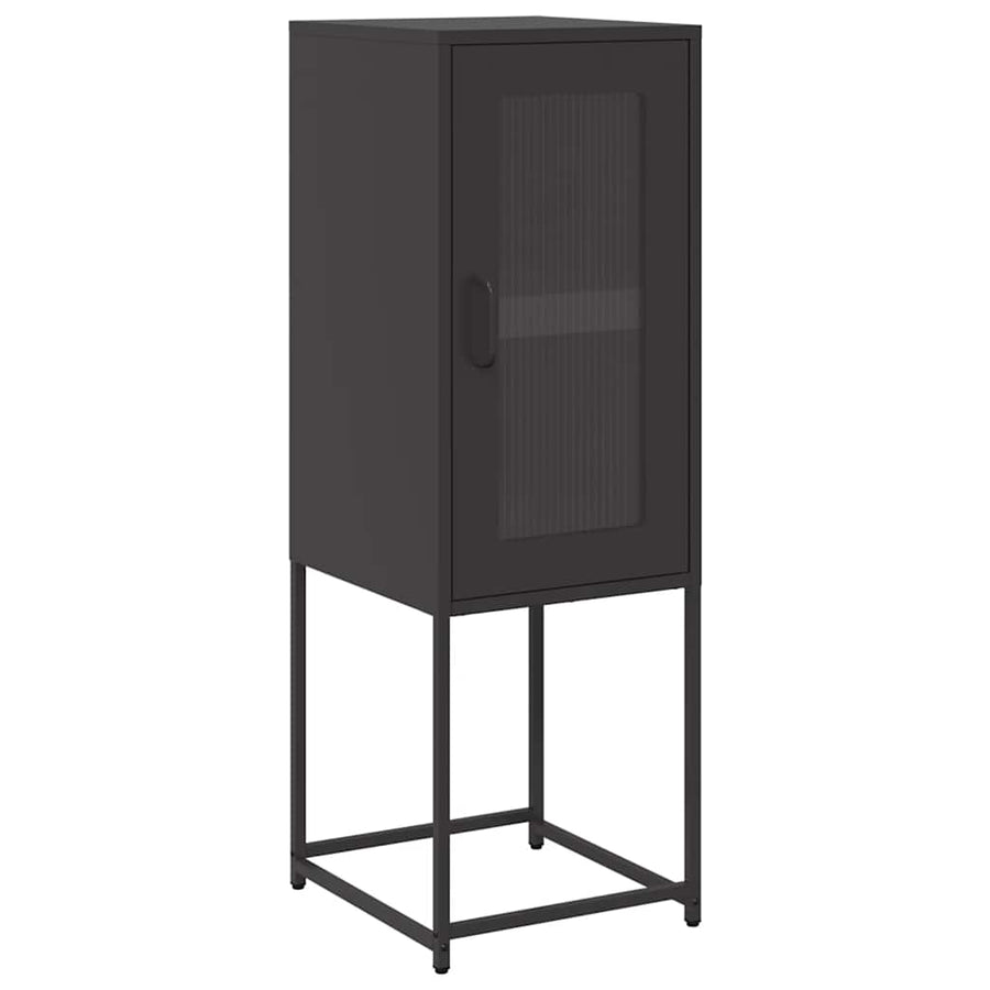 Dressoir 36x39x107 cm koudgewalst staal zwart