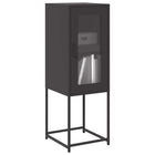 Sideboard 36x39x107 cm cold-rolled steel black