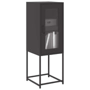 Sideboard 36x39x107 cm cold-rolled steel black