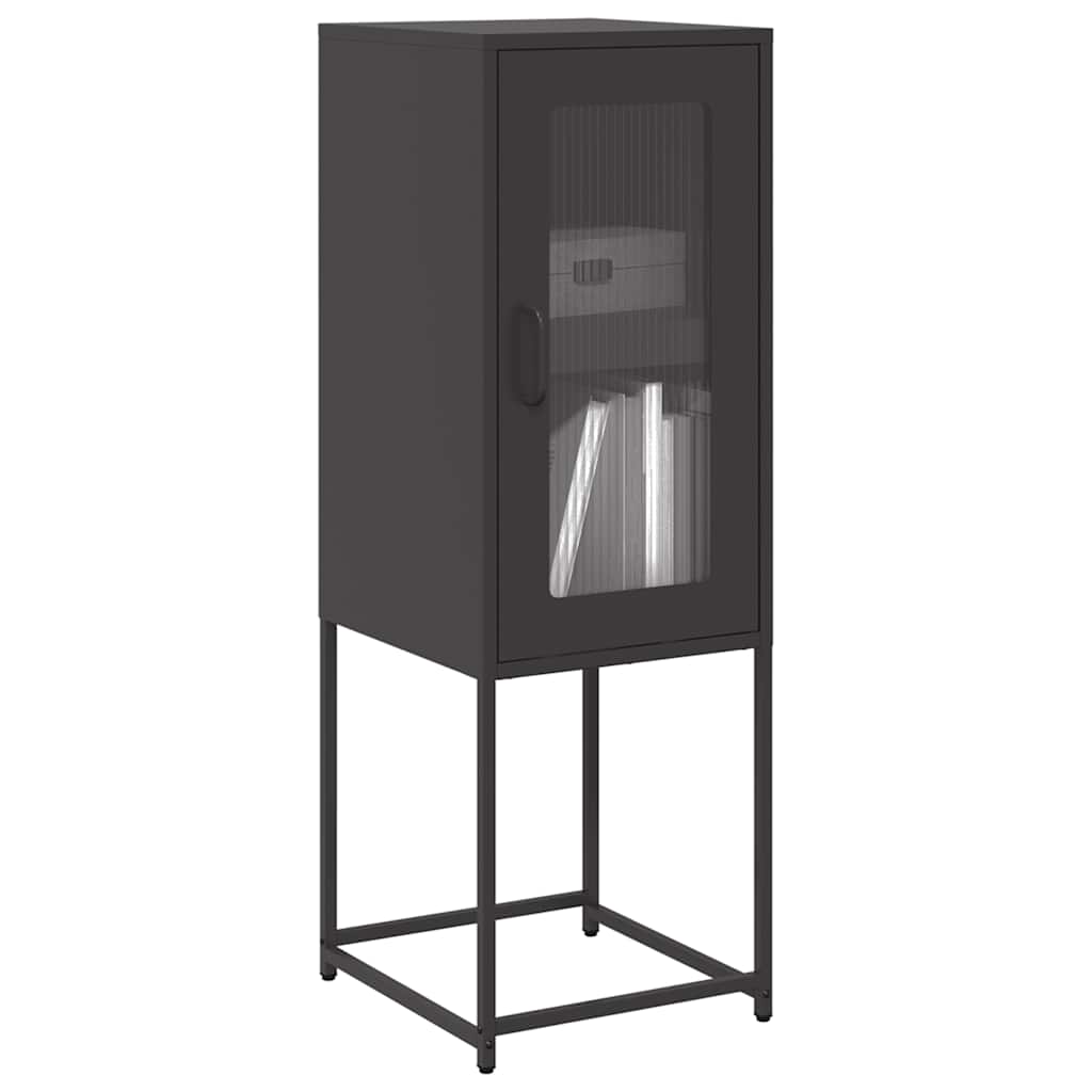 Dressoir 36x39x107 cm koudgewalst staal zwart
