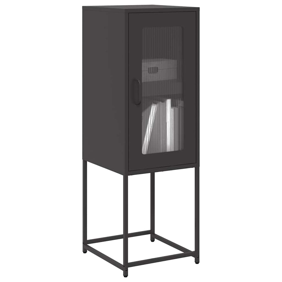 Dressoir 36x39x107 cm koudgewalst staal zwart