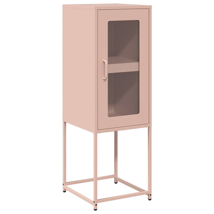 Dressoir 36x39x107 cm koudgewalst staal roze