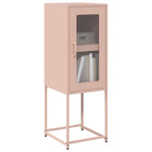 Sideboard 36x39x107 cm cold-rolled steel pink