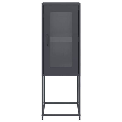 Dressoir 36x39x107 cm koudgewalst staal antracietkleurig