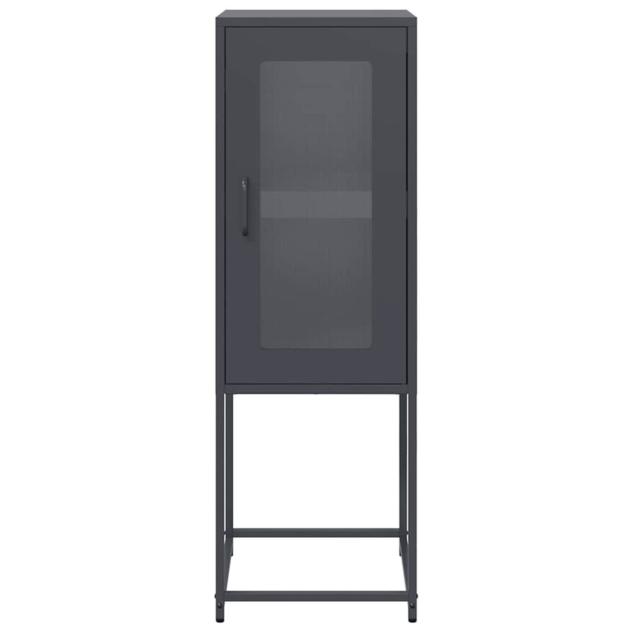 Dressoir 36x39x107 cm koudgewalst staal antracietkleurig