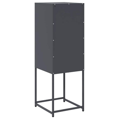 Dressoir 36x39x107 cm koudgewalst staal antracietkleurig