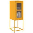 Sideboard 36x39x107 cm cold-rolled steel mustard yellow