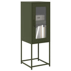 Sideboard 36x39x107 cm cold-rolled steel olive green