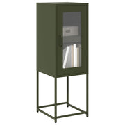 Sideboard 36x39x107 cm cold-rolled steel olive green