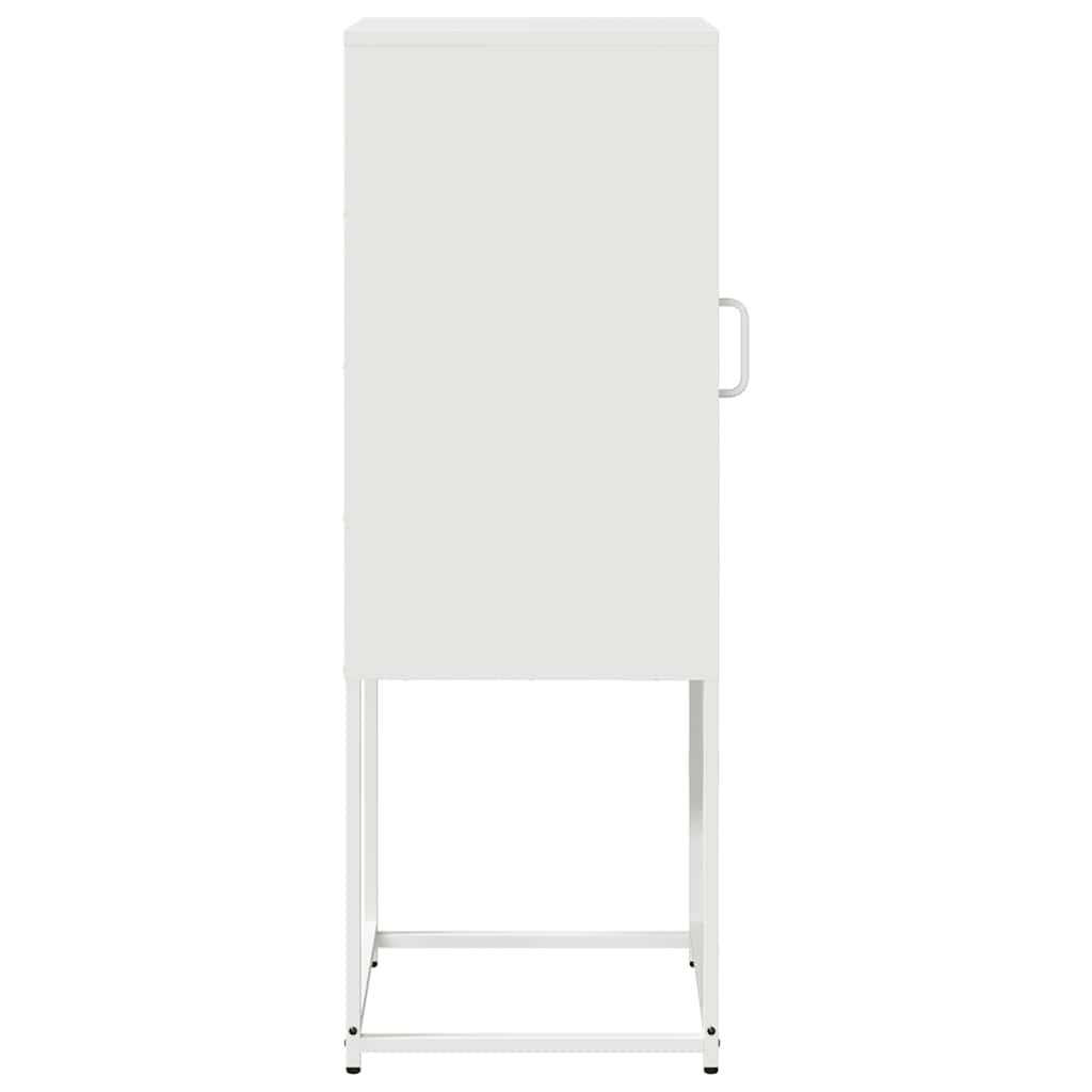 Dressoir 36x39x107 cm koudgewalst staal wit